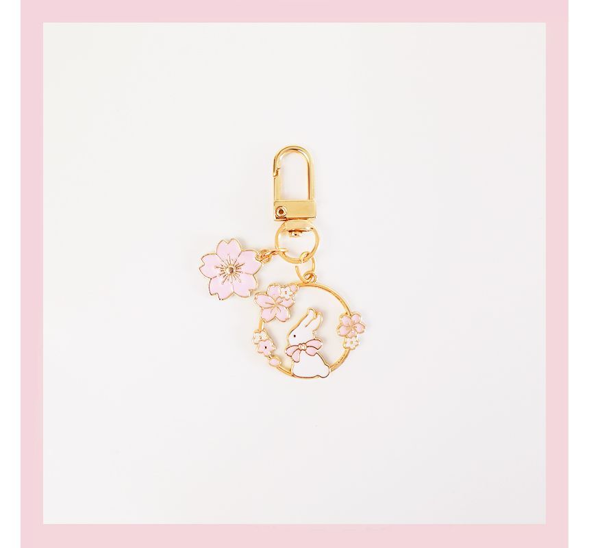 Harnai - Konijn / Bloemen Sleutelhanger (diverse designs)