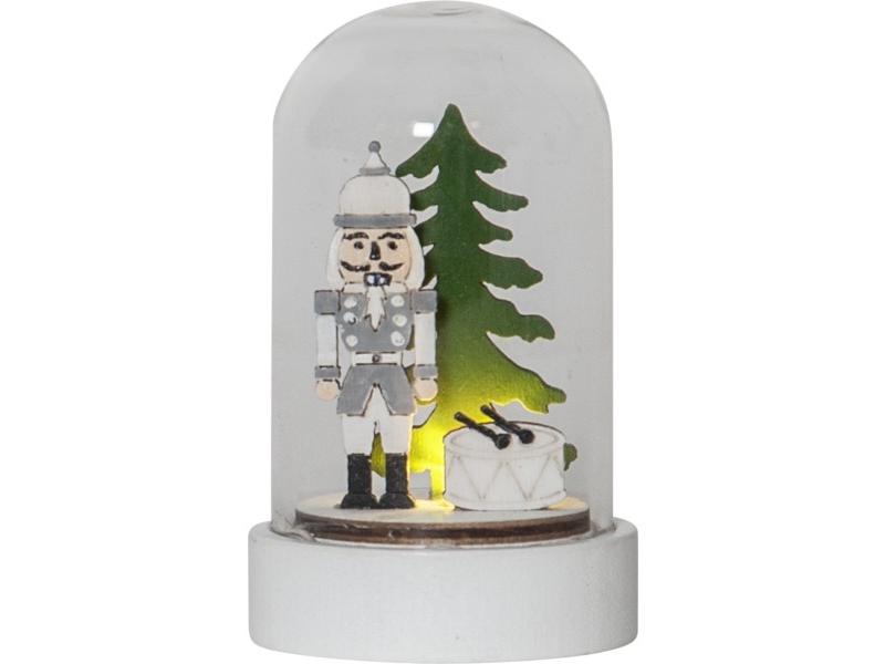 Star Trading LED-Figur Nussknacker, 9 cm, 2 Stück Nussknacker im Wald