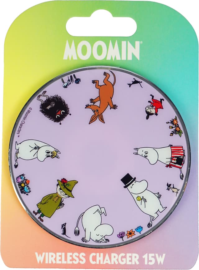 Moomin 15W trådløs oplader (lilac)