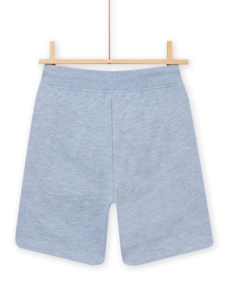 Bermuda bleu chiné enfant garçon