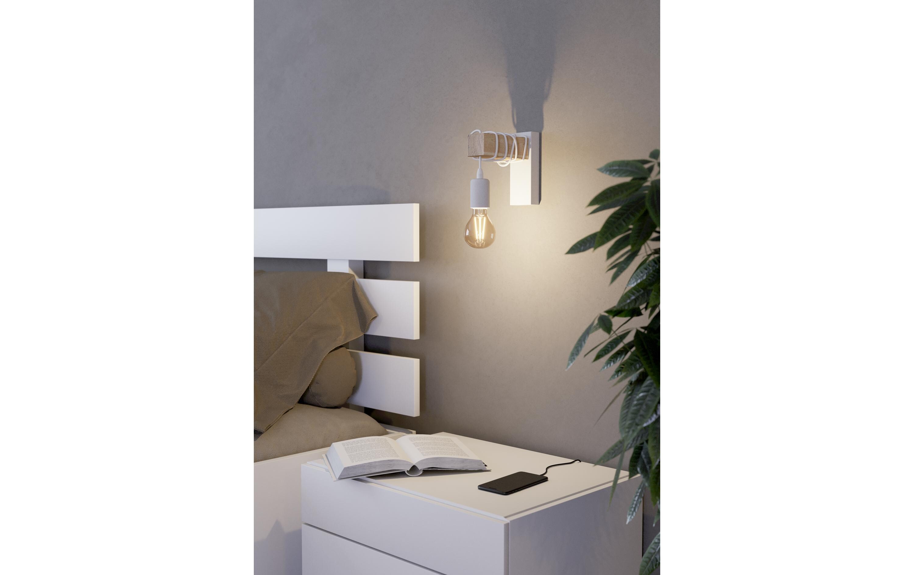 Wandleuchte TOWNSHEND weiss exkl. E27 1x10WWandlampe
