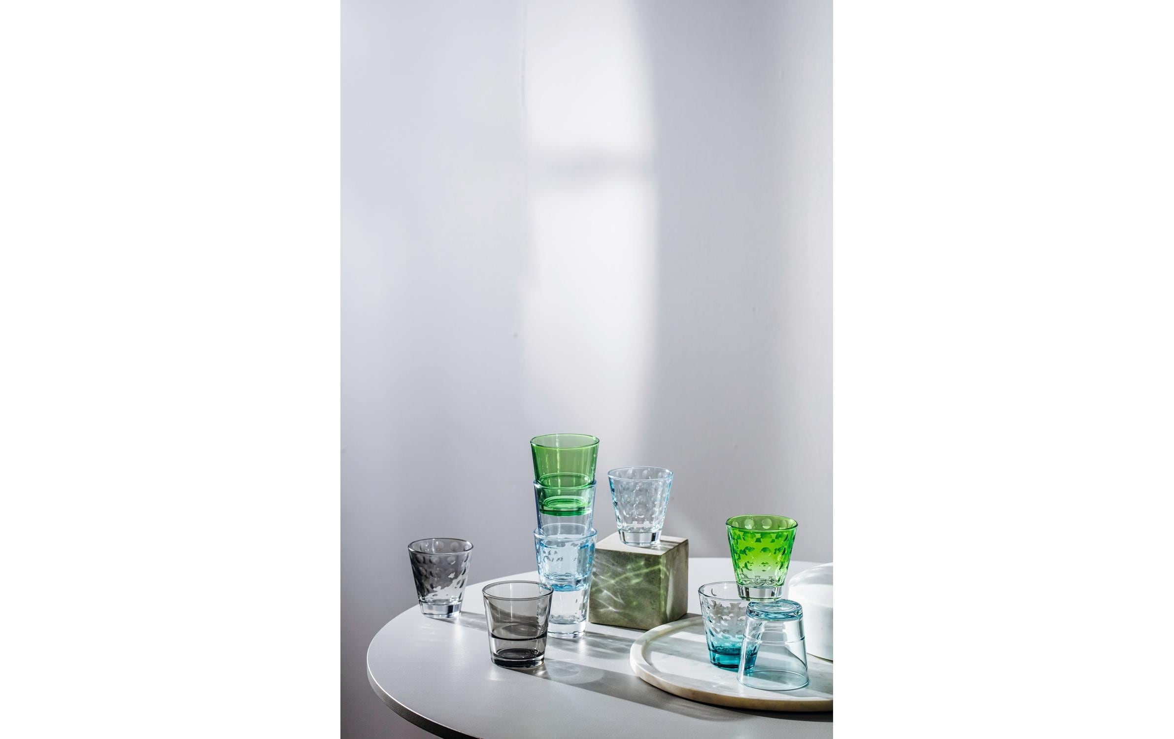 Trinkglas Optic Pastell 300 ml, 6 Stück, MehrfarbigFarbiges Trinkgläser Set