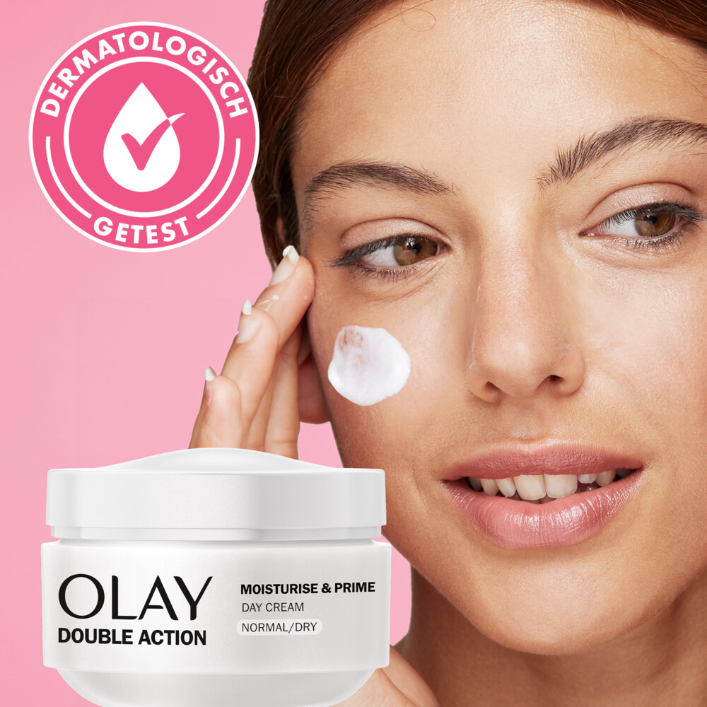 4x Olay Double Action Hydraterende Dagcrème en Primer50 ml