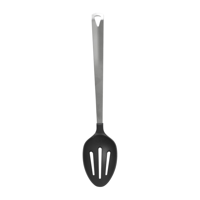 Opscheplepel met sleuf London - zilverkleurig - 32.5 cm