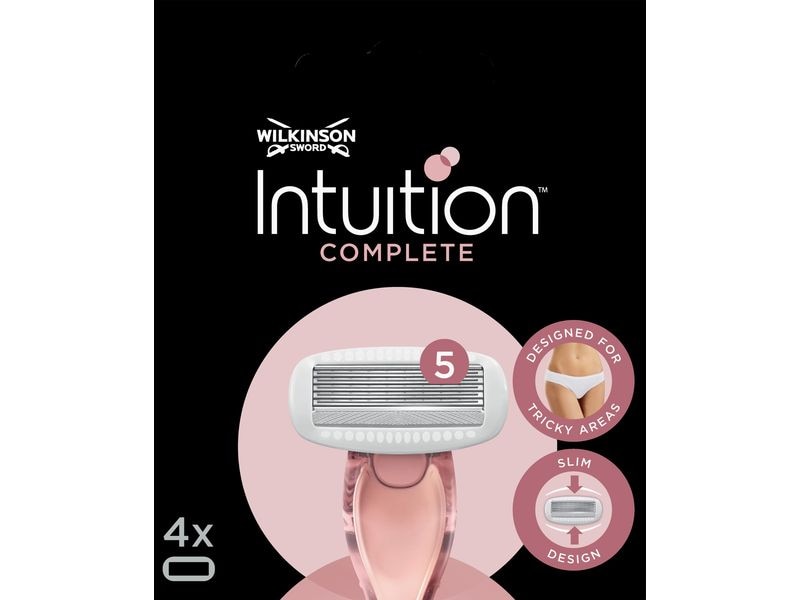 Wilkinson Rasierklingen Intuition Complete 4 Stück Ersatzklingen besonders für die Bikinizone geeignet