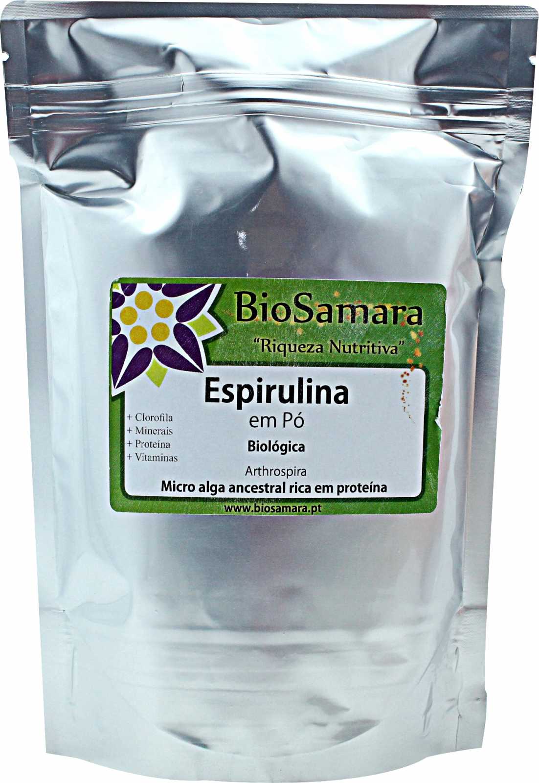Pó de Spirulina Biosamara 125g