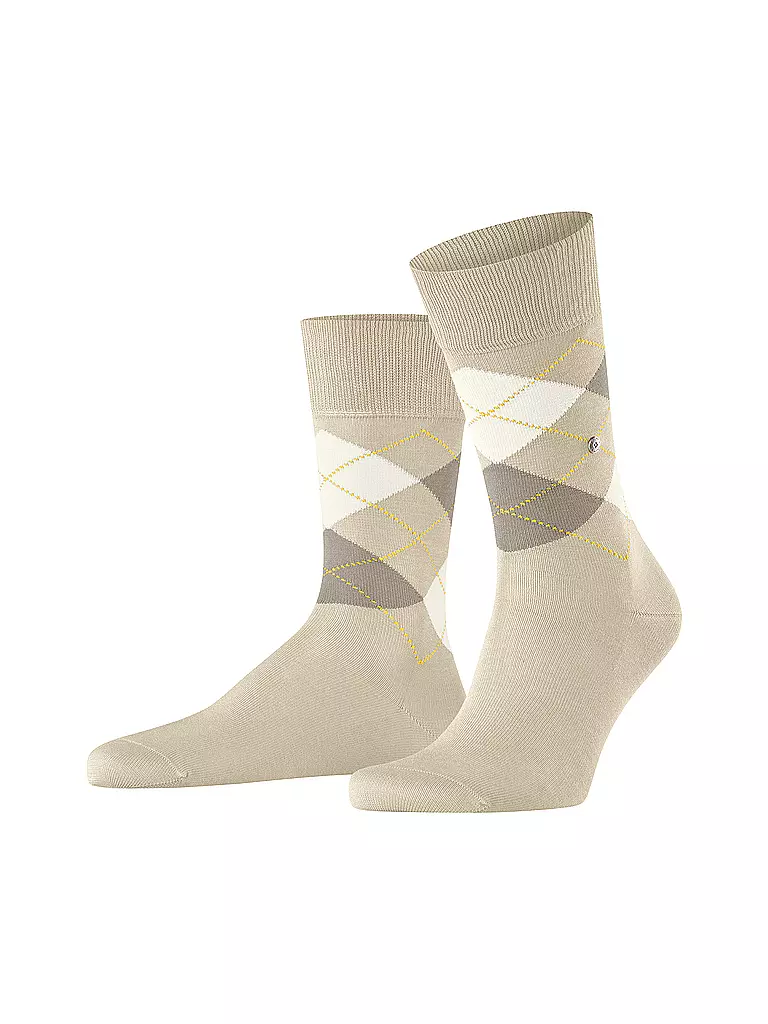 BURLINGTON Herren Socken 40-46 MANCHESTER gravel creme