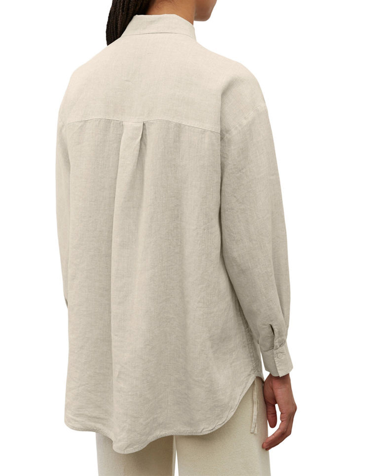 Marc O'Polo Chemise 100% Lin Drapé beige