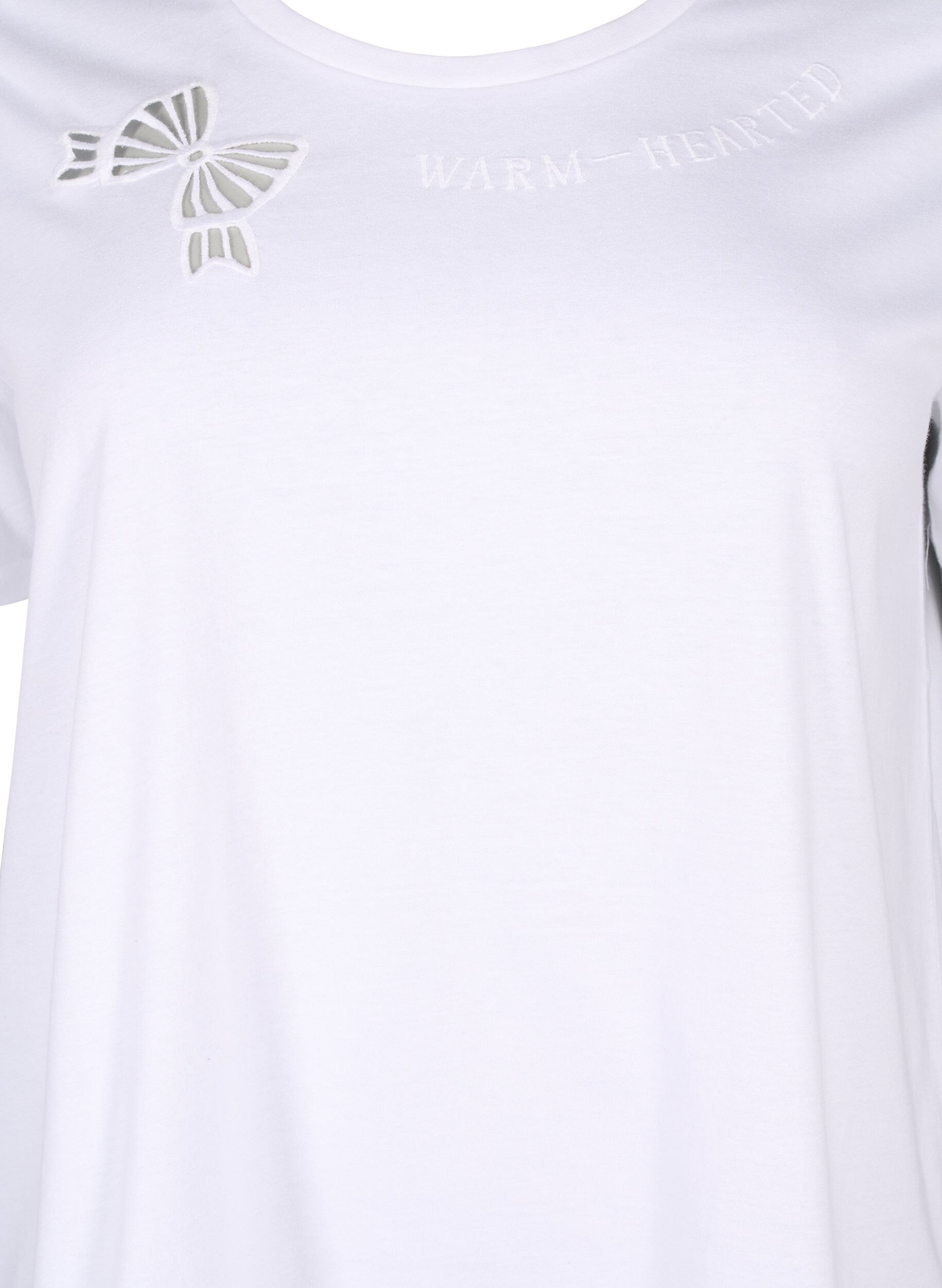 T-shirt i økologisk bomuld med sløjfedetalje