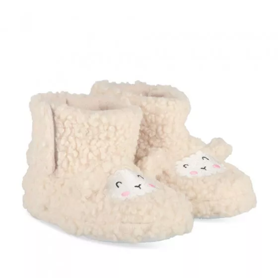 Chaussons bottines mouton BEIGE NINI & GIRLS