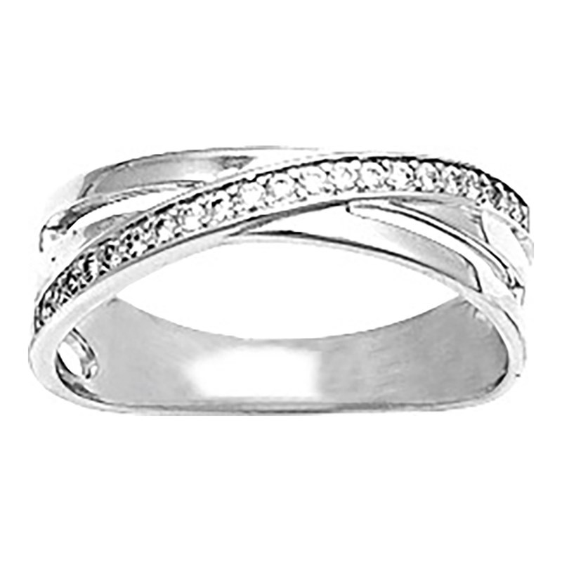Bague femme - Oxyde de zirconium - Argent 925