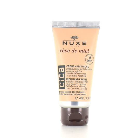 Nuxe crème mains riche Rêve de Miel Cica - Peau desséchée, abimée