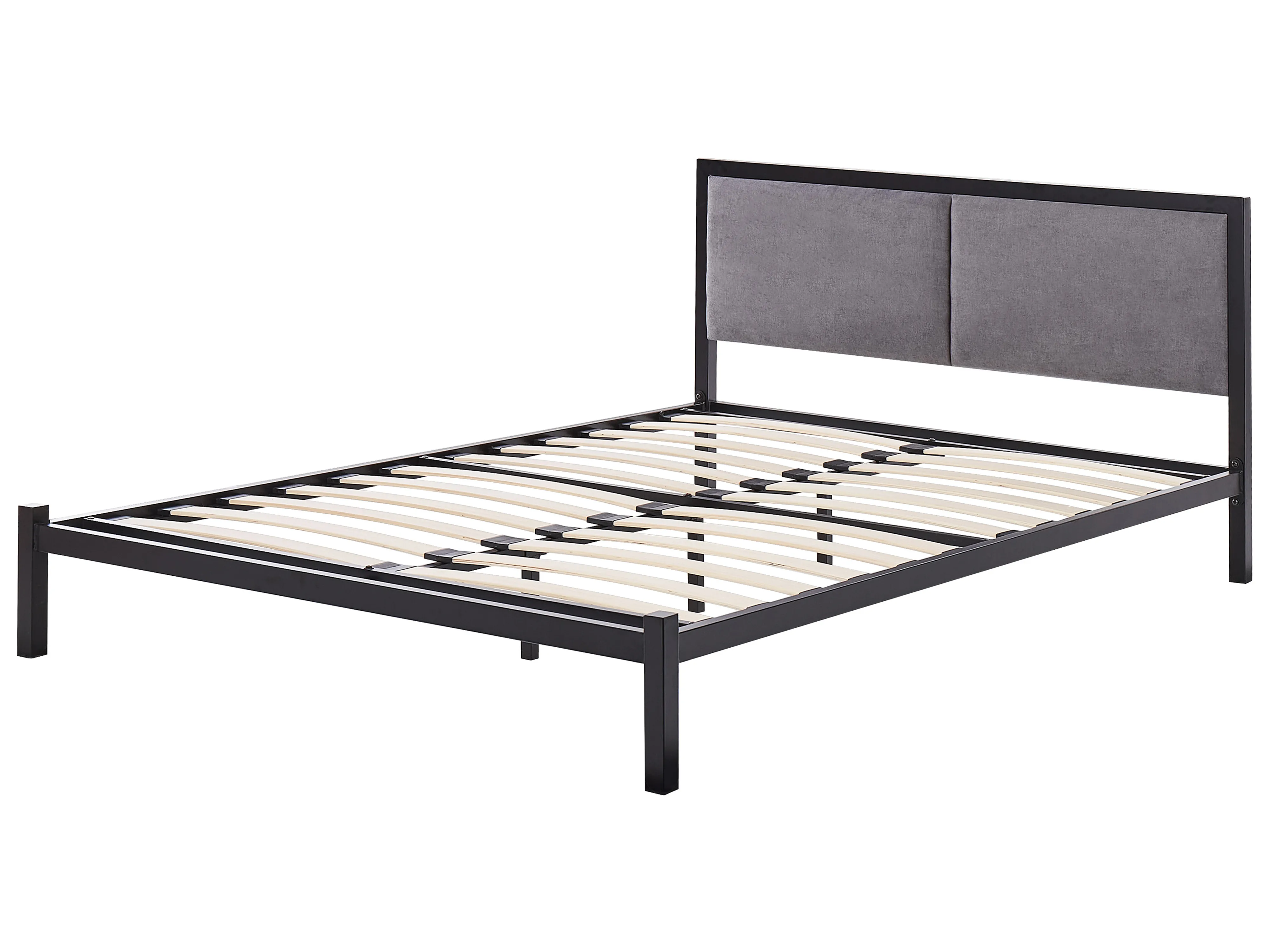 Bed Metaal CLAMART 140 x 200 cm Grijs
