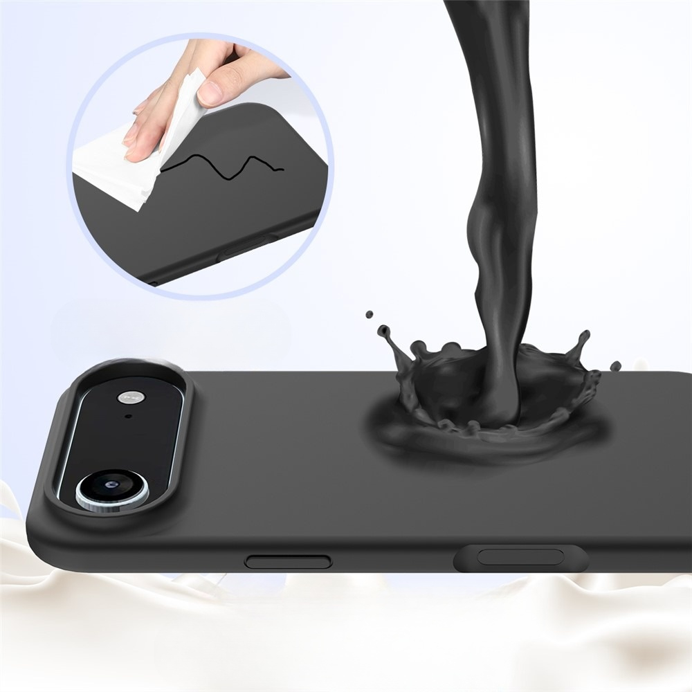 iPhone Air Silikon Case Hülle - Schwarz
