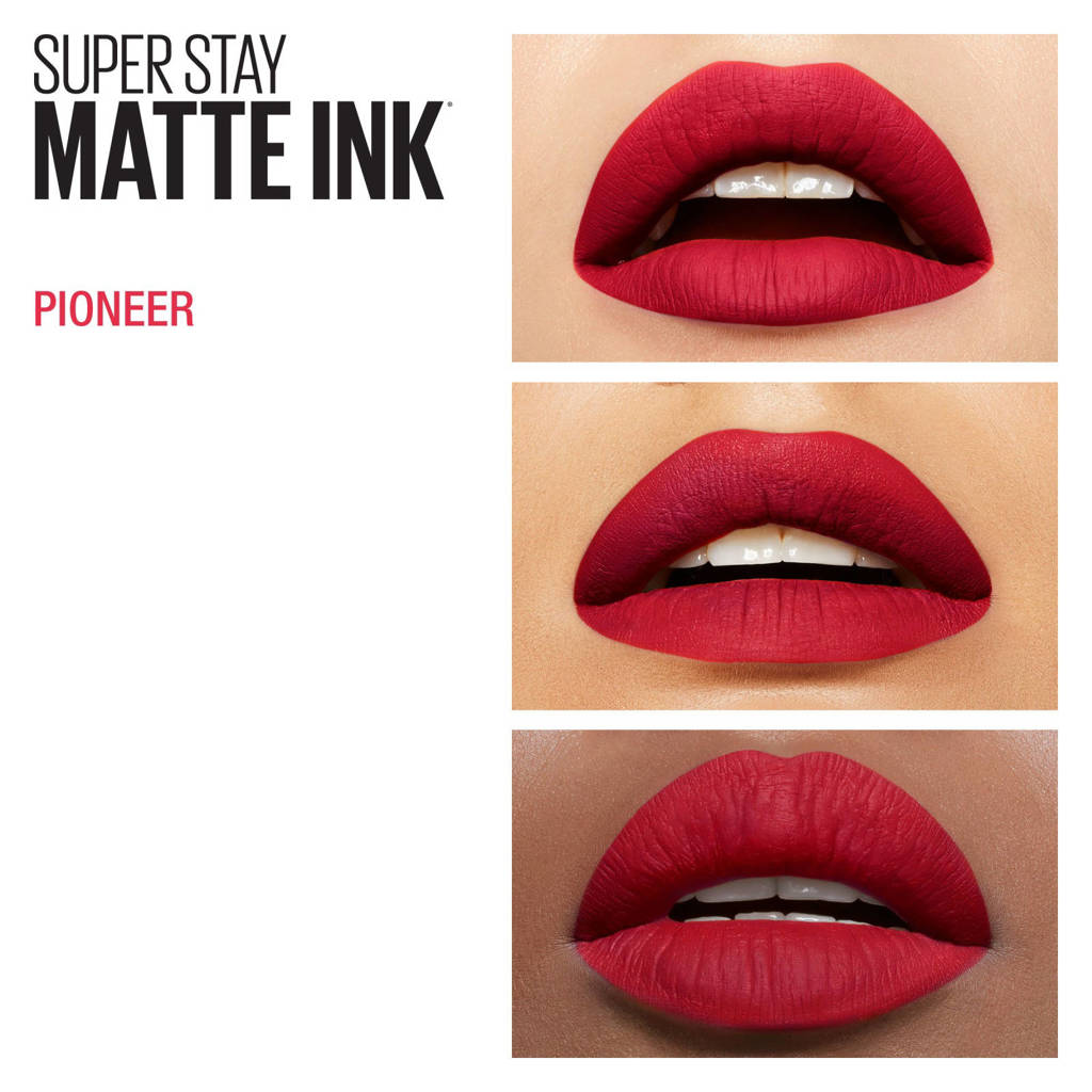 Een lippenstift die goed vasthoudt en niet droogtSuperStay Matte Ink lippenstift – 20 Pioneer
