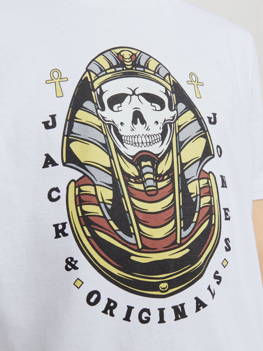 JACK & JONES T-shirt JORHEAVENS met printopdruk wit