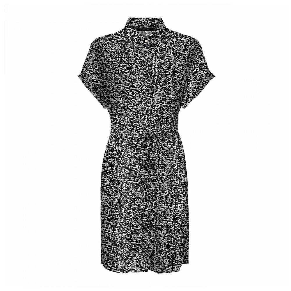 Vero Moda Robe Chemise Noir/Blanc Femme Vero Moda Easy