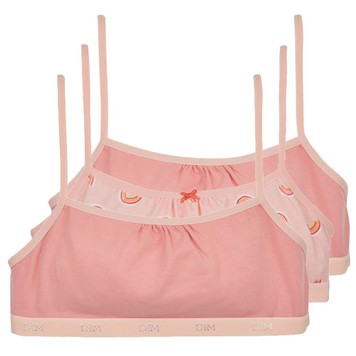 DIM - POCKET COTON BRASSIERE PACK X3 - Rose