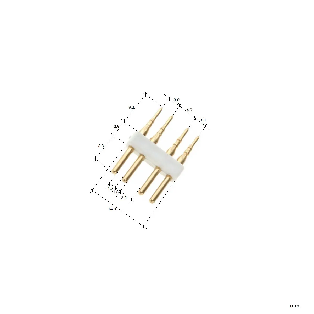 Ledkia Connecteur 4 PIN Ruban LED RGB