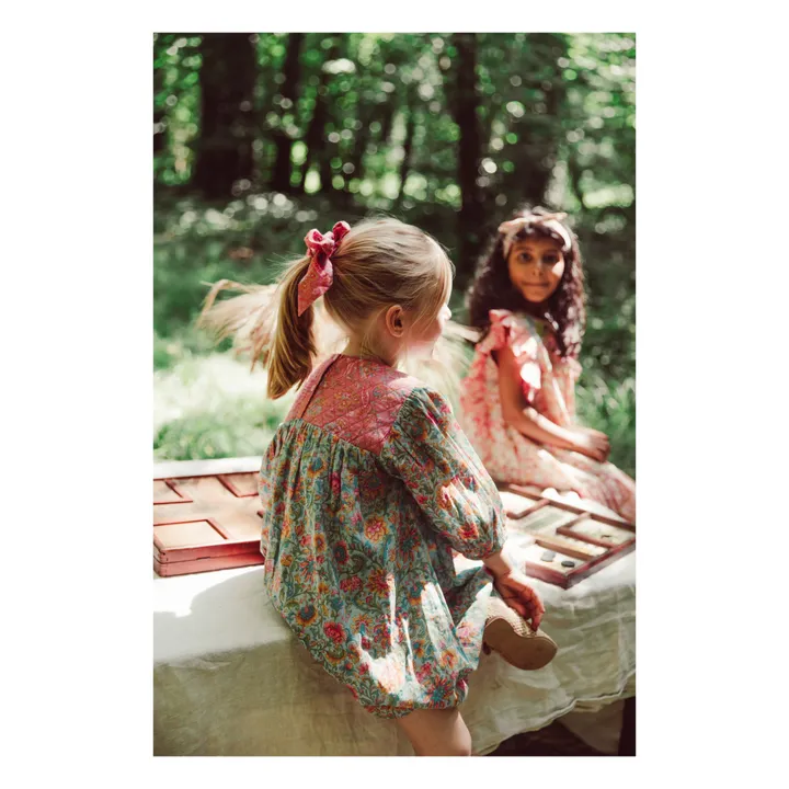 Louise Misha Robe Eugenie Fleurie | Bleu Vert