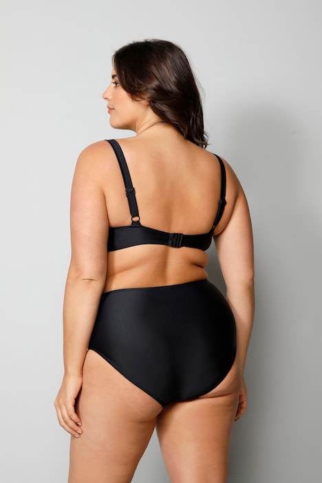 Bikini, Zweiteiler, Softschalen, zweifarbig, Drapierung
