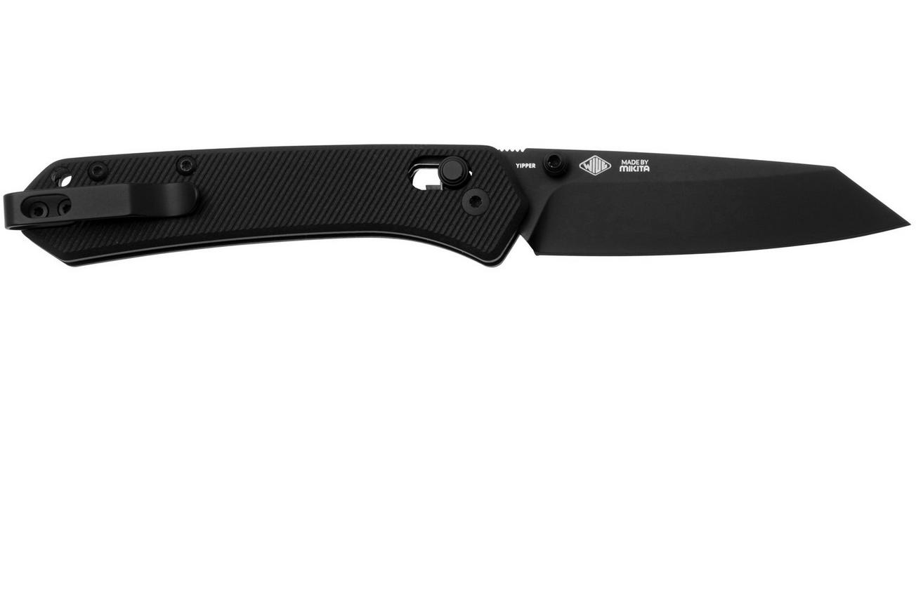 MKM Yipper YP-GBKB Black MagnaCut, Black G10 zakmes, Ben Petersen design