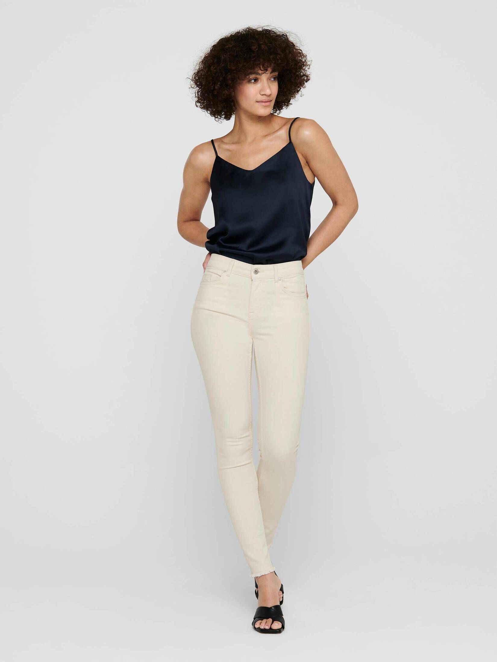 Only| Damen Jeans ONLBLUSH MID SK AK RW DNM Skinny Fit