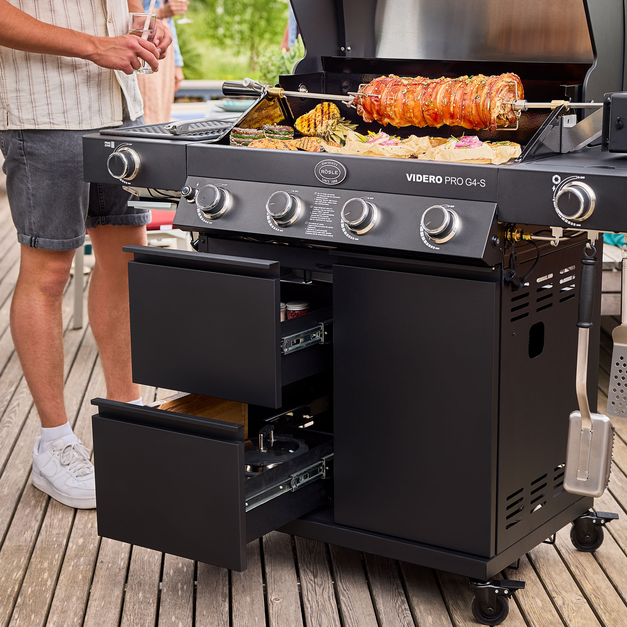 Gasgrill BBQ-Station VIDERO PRO G4-S VARIO+ 50mbar