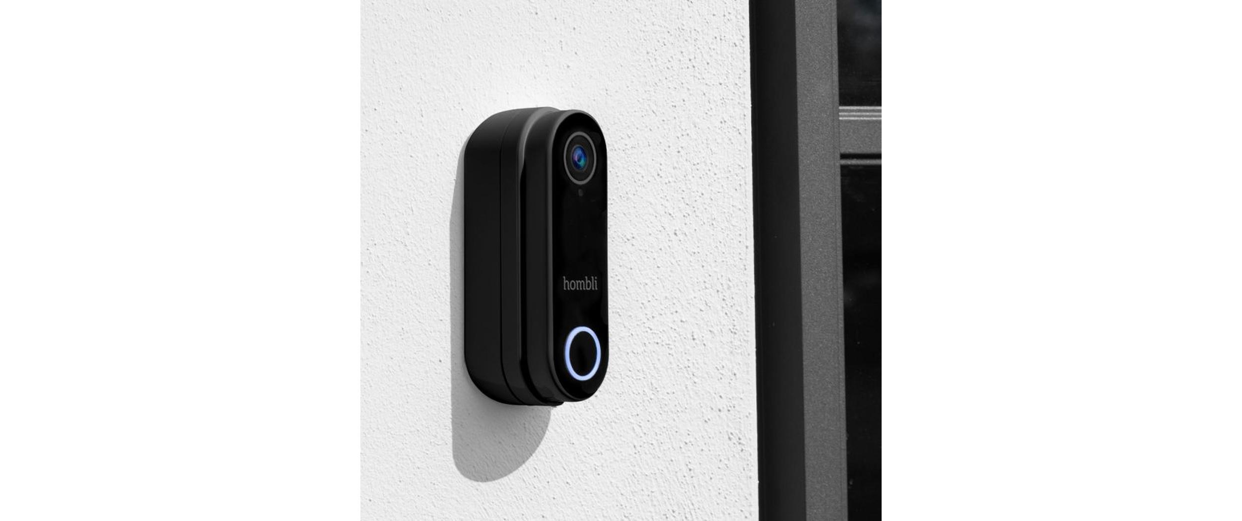 Smart Doorbell Pack, Schwarz<br>Hombli Smart Doorbell 2 und Hombli Chime 2 Türgong