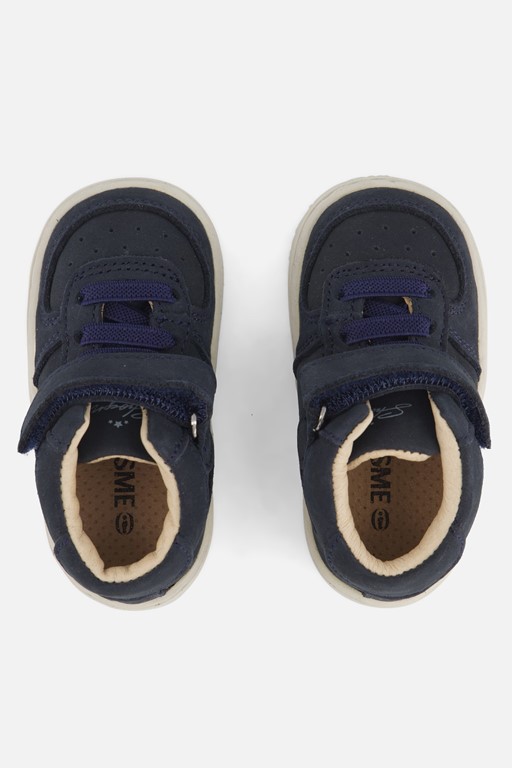 Shoesme Babyschoenen Veterboots blauw Leer