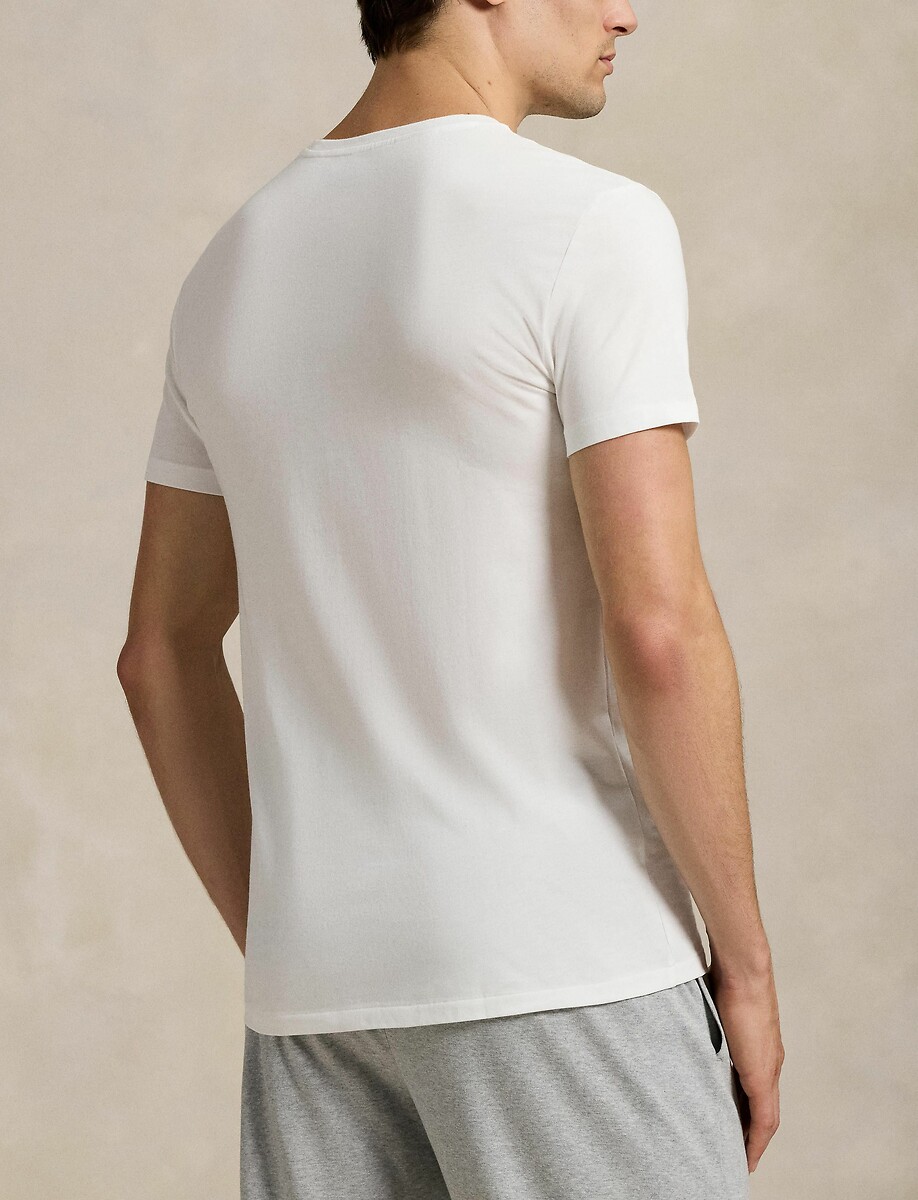 POLO RALPH LAUREN<br>Conjunto de 3 camisas ajustadas com gola redonda
