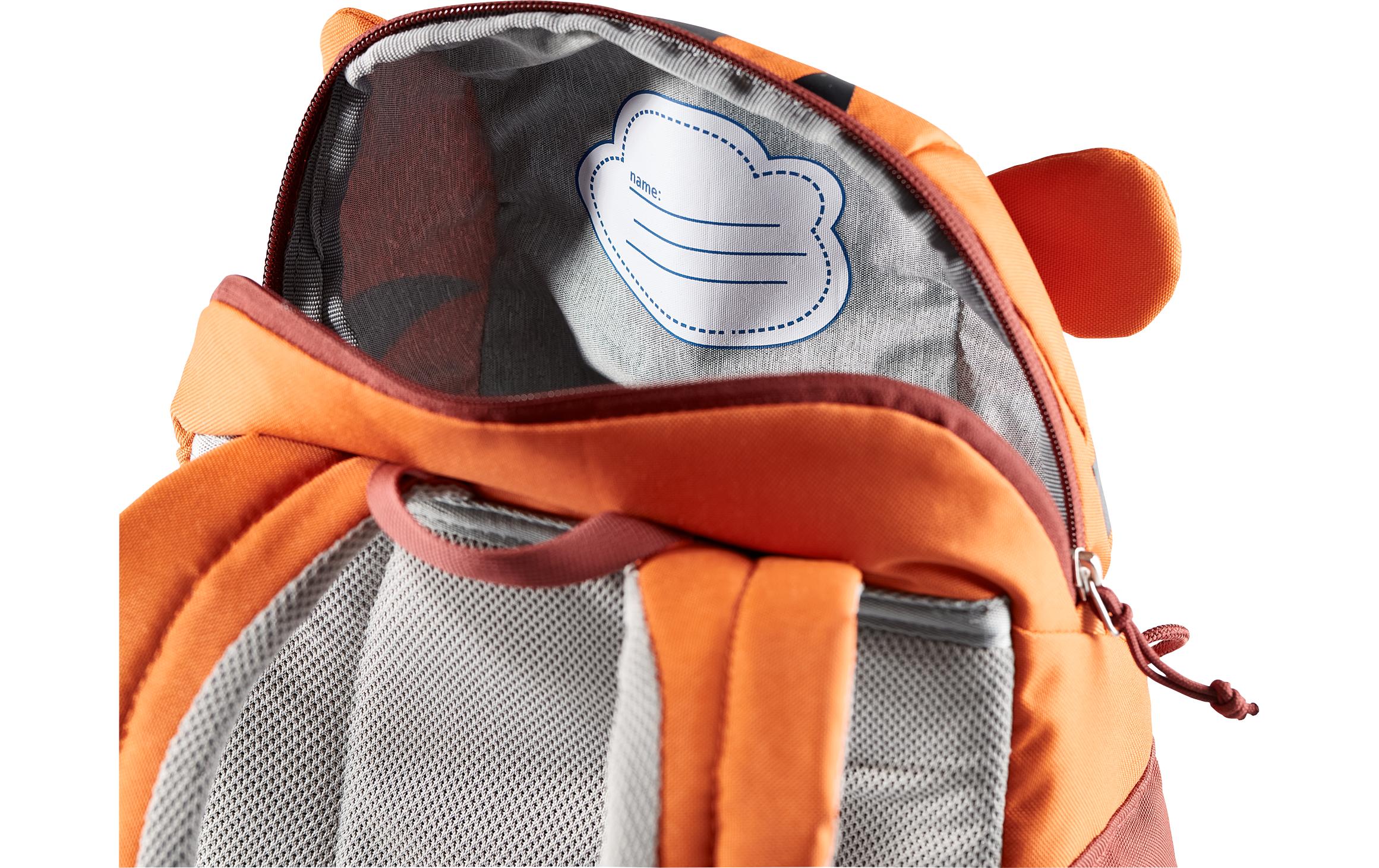 Kindergartenrucksack Kikki 8 l, Braun/OrangeRucksack für Kinder ab 3 Jahren