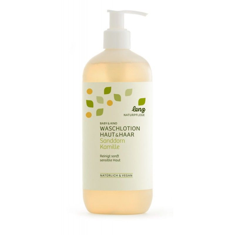lenz - Baby Waschlotion Haut & Haar Sanddorn Kamille