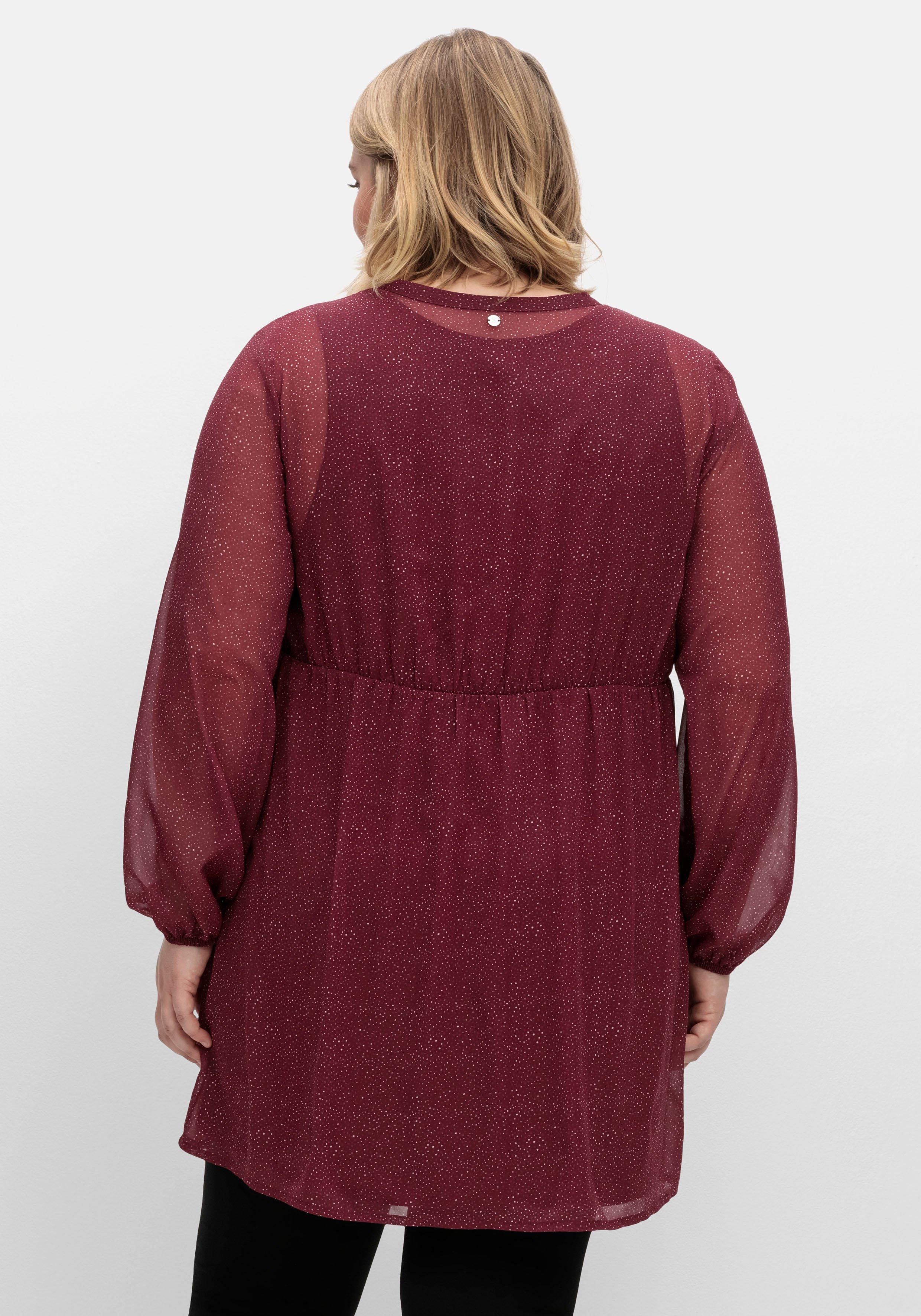 Stilltunika aus Chiffon, in Longform