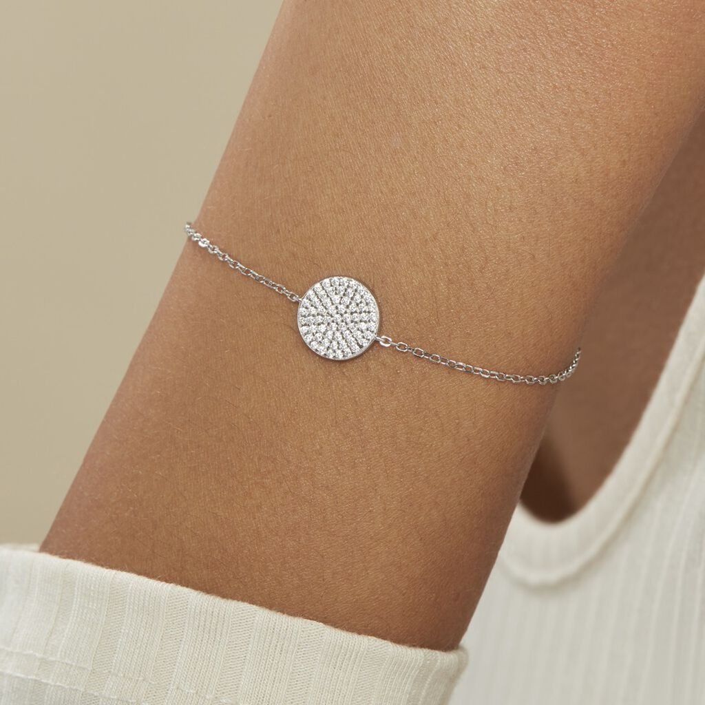 Bracelet Angeles Argent Blanc Oxyde De Zirconium