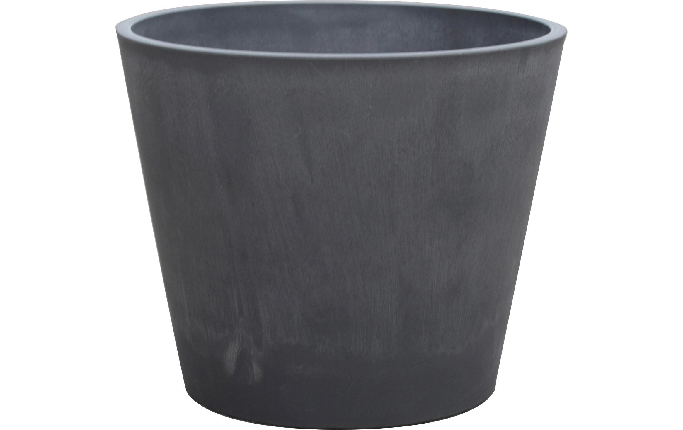 Blumentopf Woodstone Ø 50 cm x 40.5 cm DunkelgrauPflanzentopf