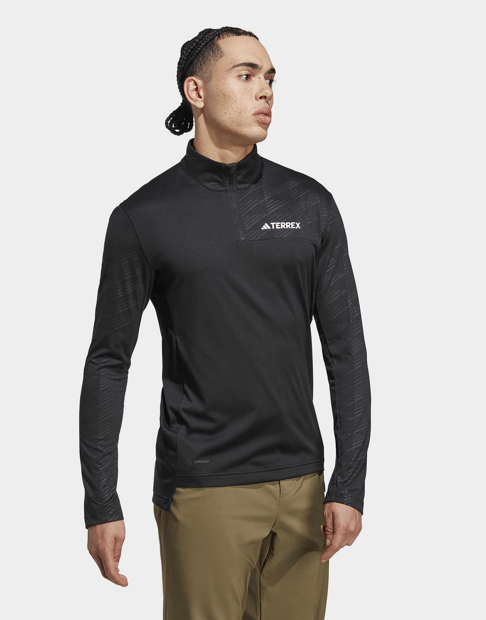 adidas T-shirt manches longues à demi-zip Terrex Multi
