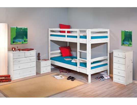 INTERLINK - Lit superposé Annika 90x200 blanc