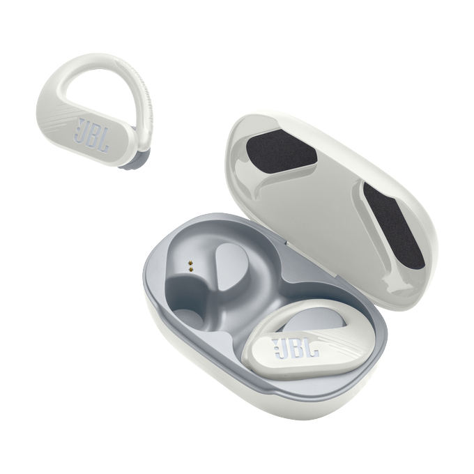 JBL -Endurance PEAK 3 - True Wireless Sport Earbuds: Powerhook / IP68 / Smart Ambient, White