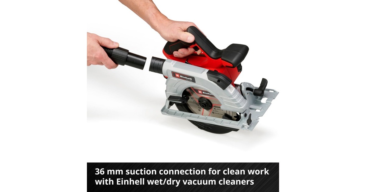 EINHELLAccu Handcirkelzaag TE-CS 18/190 Li BL - Solo  (Rood/zwart, Accu en oplader niet inbegrepen)