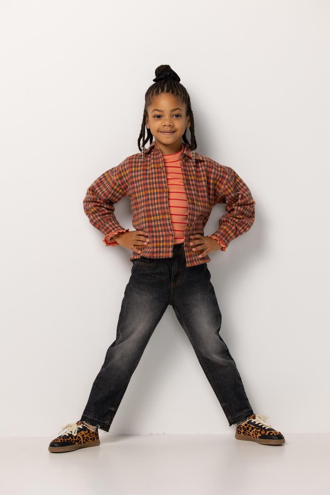 Noppies Kids Blouse Pomona - Check Pattern Light Brown