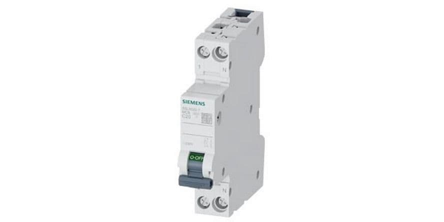 Siemens Leitungsschutzschalter 230 V 6kA, 1 N-polig/1TE C20 Leitungsschutzschalter