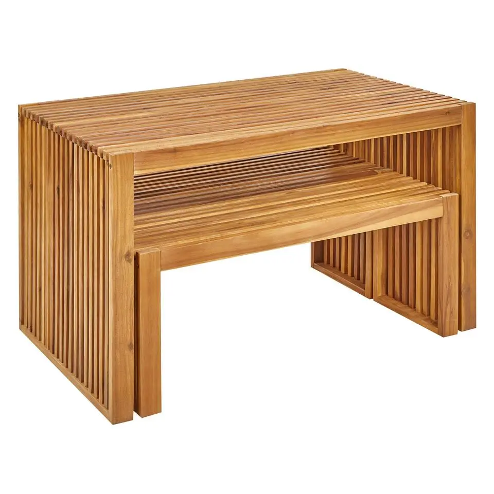 BELLANO - Tuinset 4-zits - Lichthout - Acaciahout