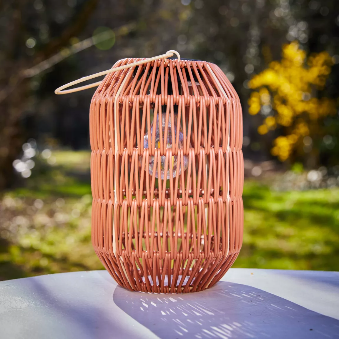 Lanterne de jardin solaire LED (H24,5 cm) Toscane Terracotta