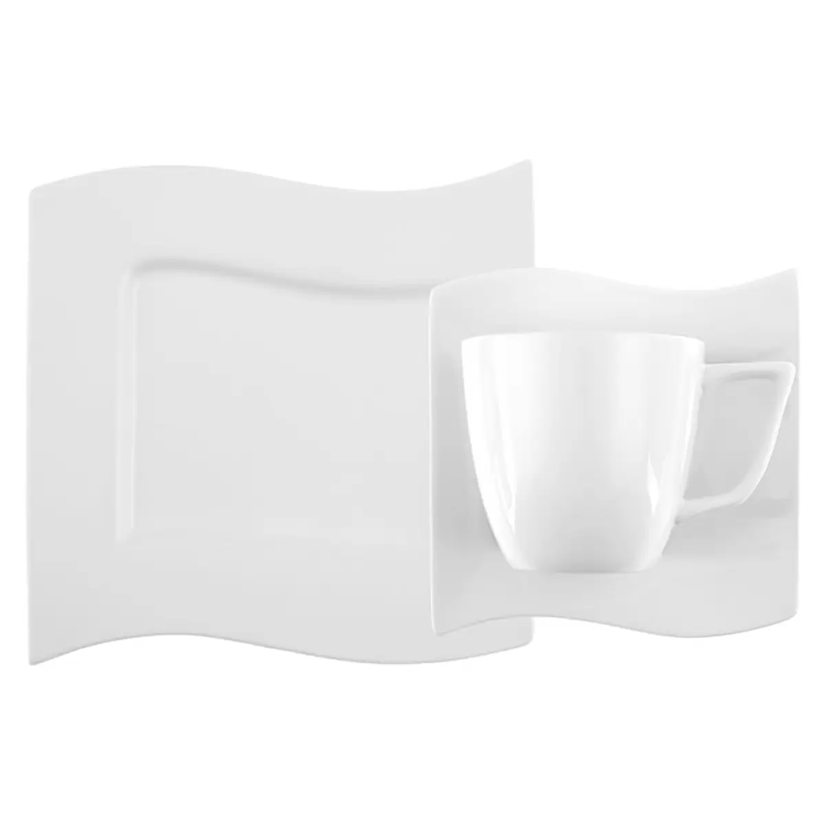 Teller Set 18tlg Eco Lunasol weiss