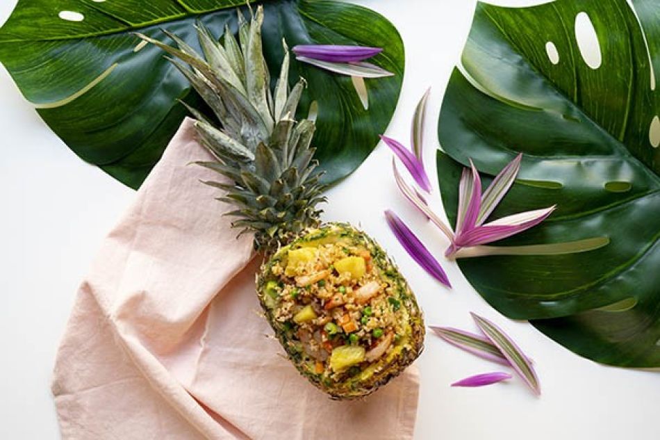 Nasi Yeung Chow met ananas