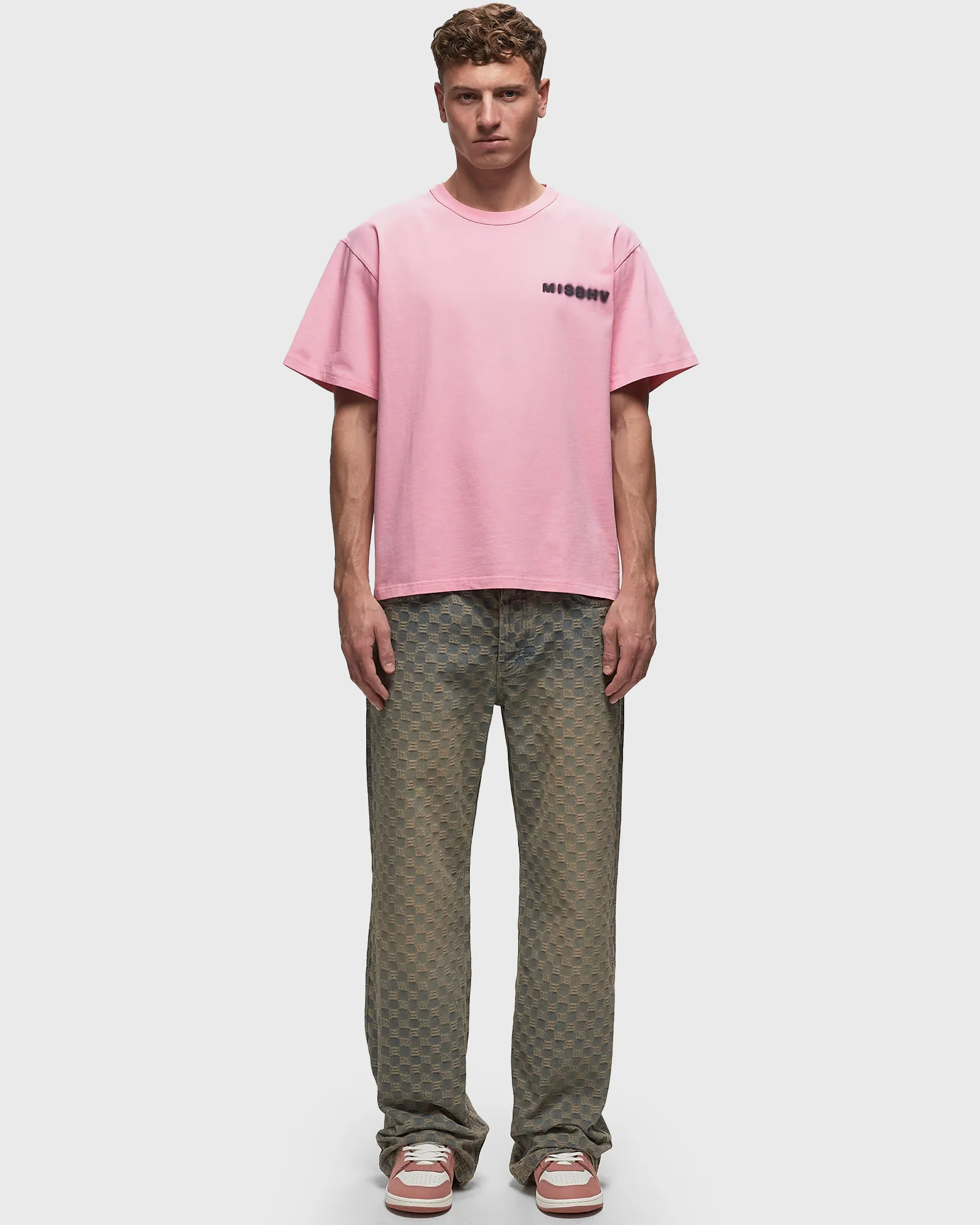 MISBHV JACQUARD DENIM MONOGRAM TROUSERS