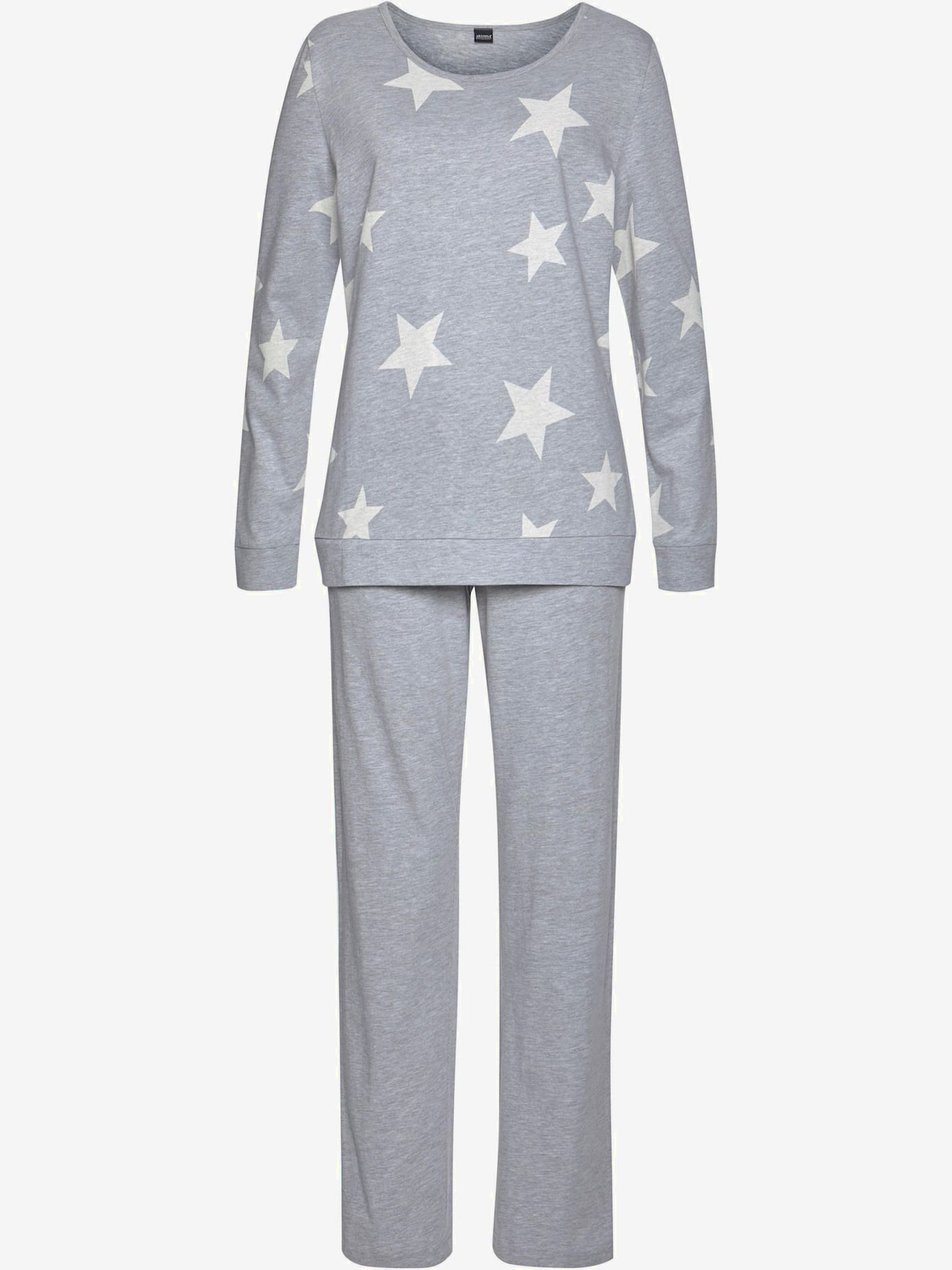Pyjama chiné sport décontracté en lot de 2