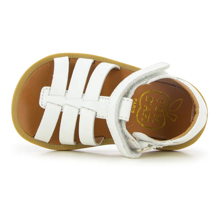Pom d'Api Sandales Poppy Strap | Blanc
