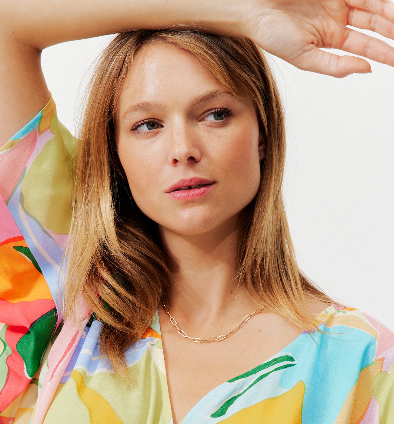 Blouse imprimée Femme - Imprimé multicolore